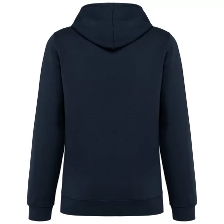 Sweat-shirt à capuche contrastée à motifs unisexe