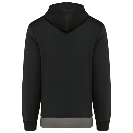 Sweat-shirt tricolore à capuche unisexe