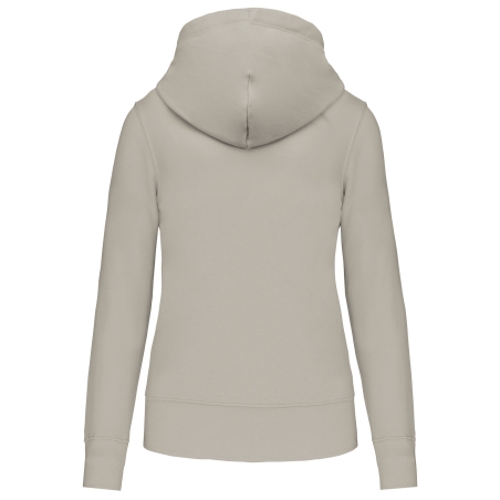 Sweat-shirt écoresponsable zippé à capuche femme