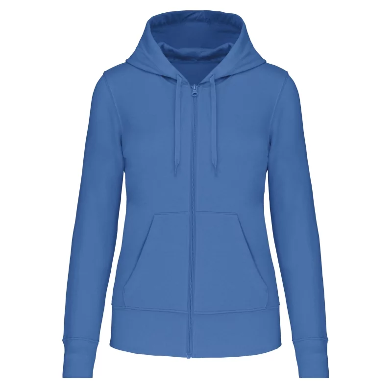 Sweat-shirt écoresponsable zippé à capuche femme