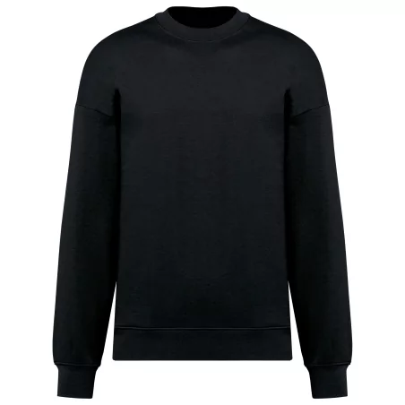 Sweat-shirt écoresponsable oversize à col rond unisexe