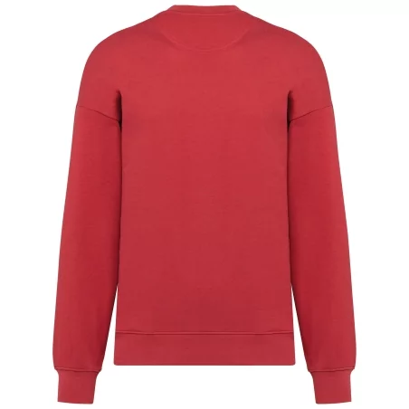 Sweat-shirt écoresponsable oversize à col rond unisexe
