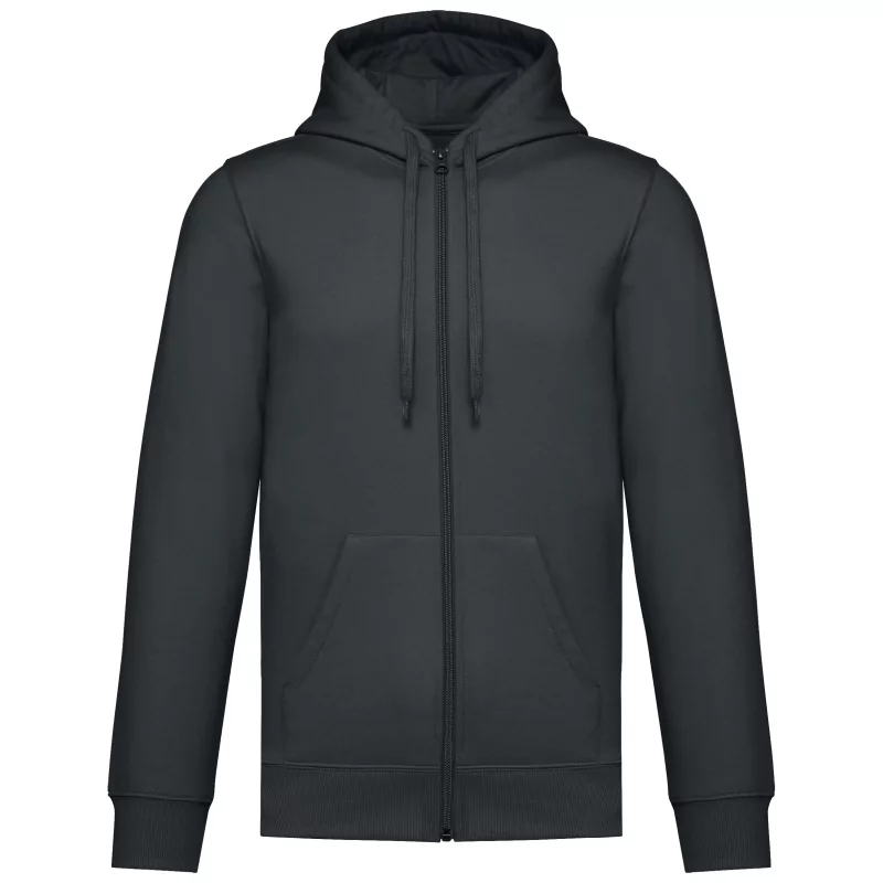 Sweat-shirt recyclé zippé à capuche unisexe
