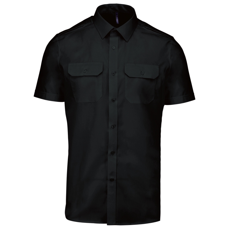 Chemise pilote manches courtes homme