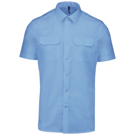 Chemise pilote manches courtes homme