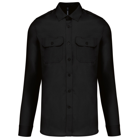 Chemise pilote manches longues homme