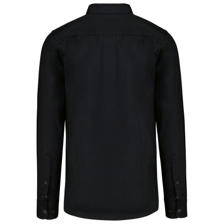 Chemise popeline manches longues homme