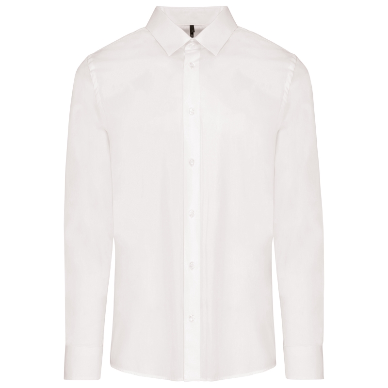 Chemise popeline manches longues homme