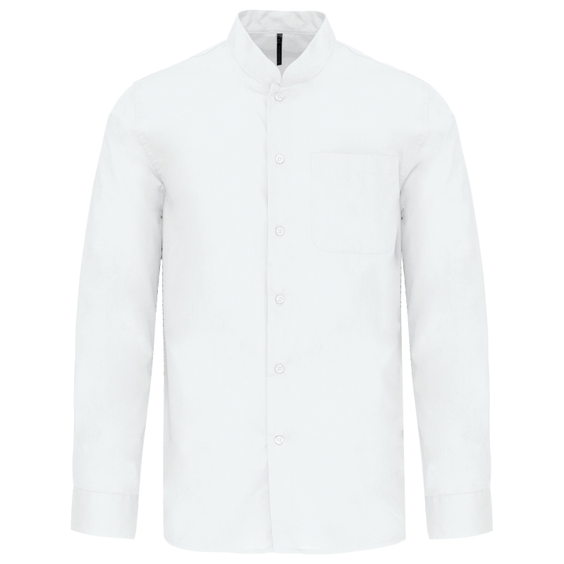 Chemise col mao manches longues