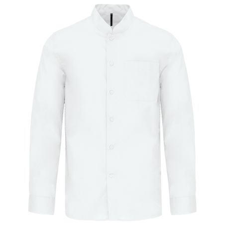 Chemise col mao manches longues