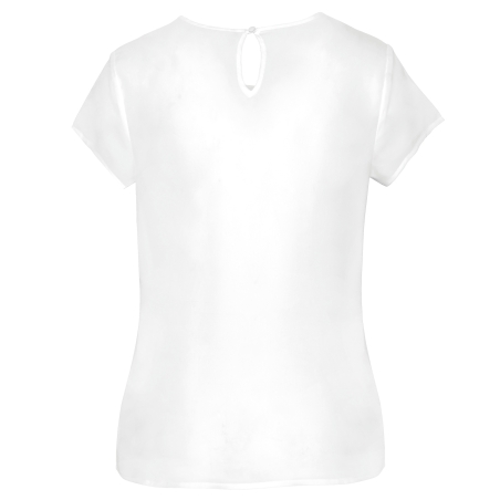 Blouse crêpe manches courtes femme