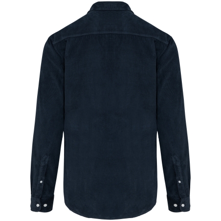 Chemise manches longues en velours homme