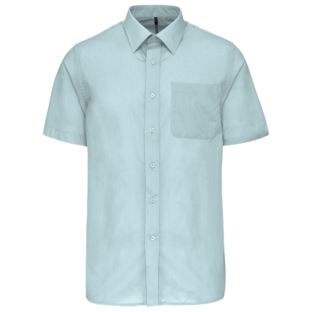 Chemise popeline polycoton manches courtes entretien facile homme