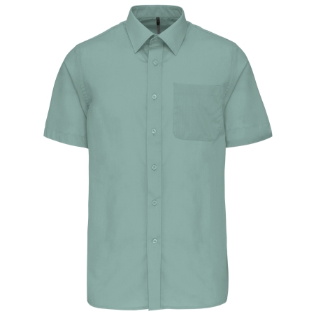 Chemise popeline polycoton manches courtes entretien facile homme