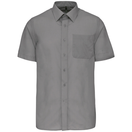 Chemise popeline polycoton manches courtes entretien facile homme