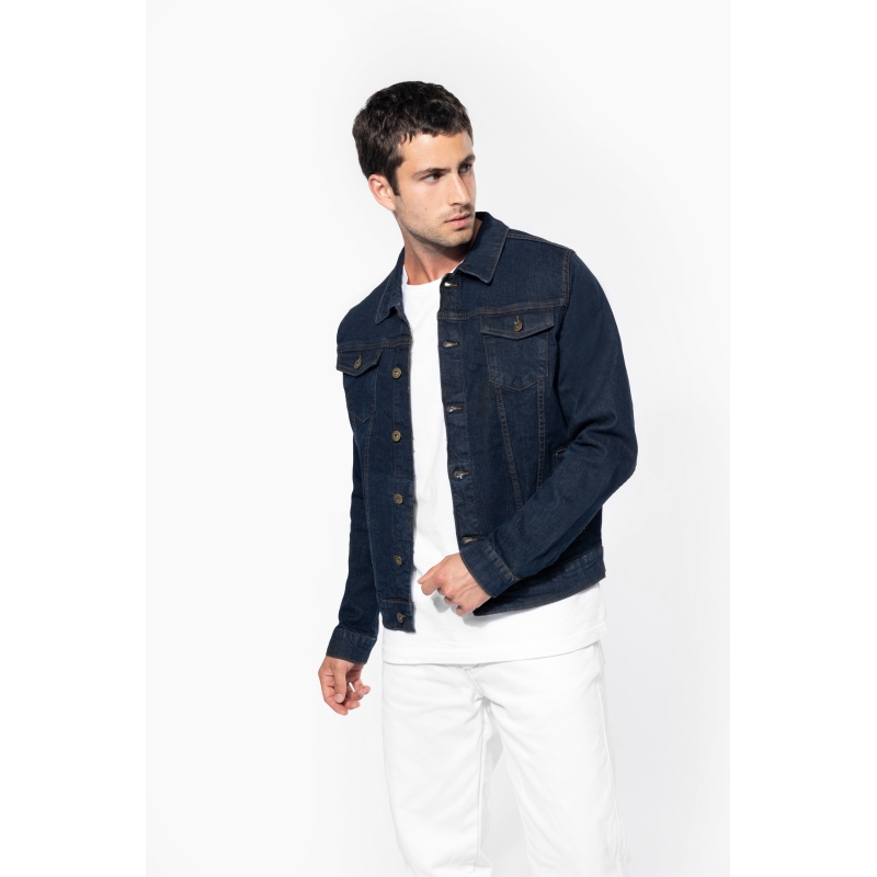 Blouson denim non doublé homme