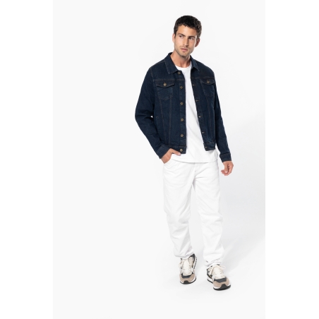 Blouson denim non doublé homme