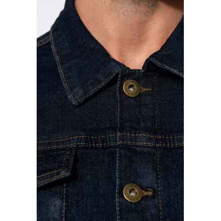 Blouson denim non doublé homme