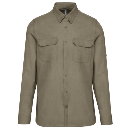 Chemise safari manches longues homme