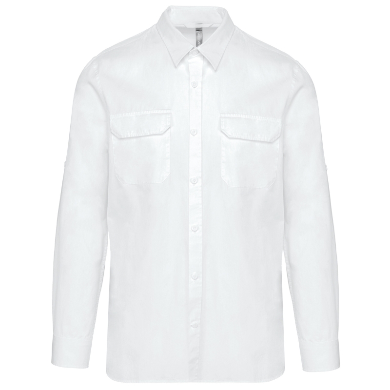 Chemise safari manches longues homme