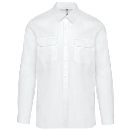 Chemise safari manches longues homme