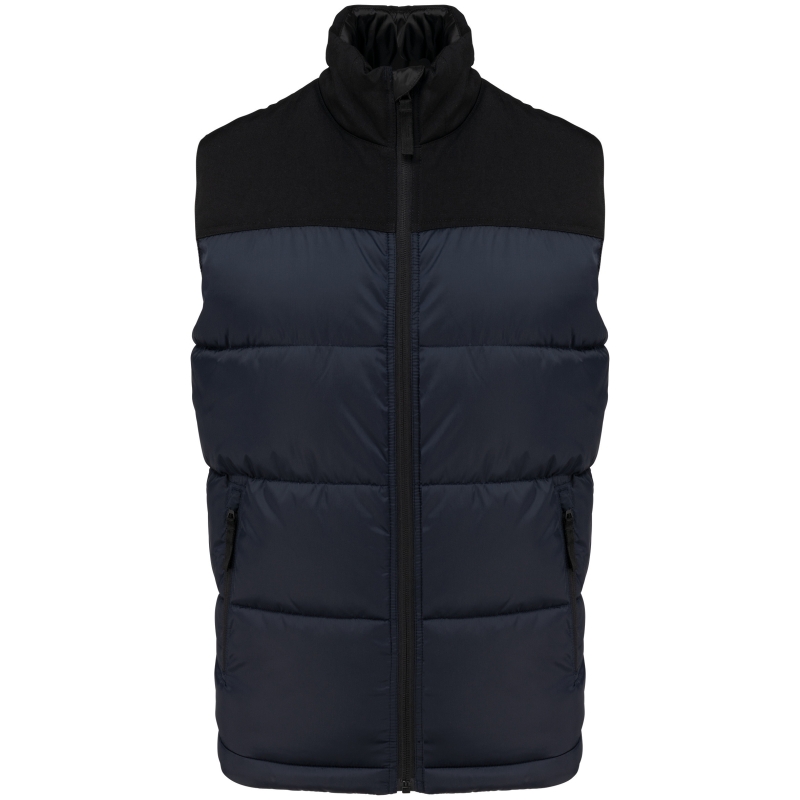 Bodywarmer matelassé bi-ton unisexe