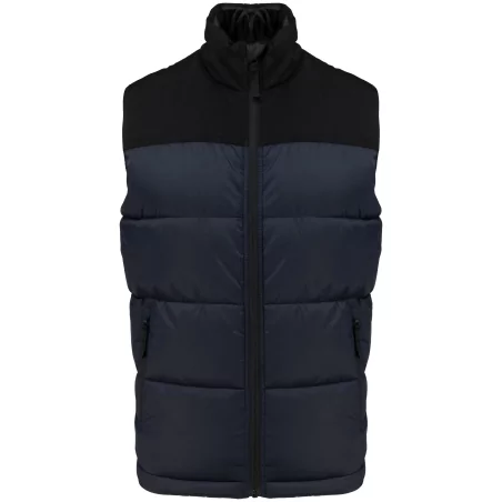 Bodywarmer matelassé bi-ton unisexe