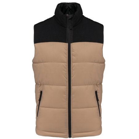 Bodywarmer matelassé bi-ton unisexe