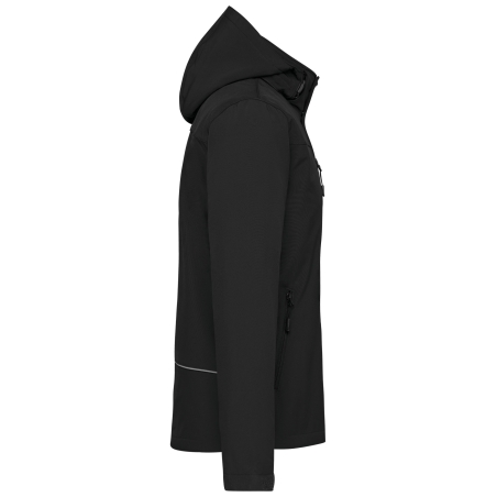 Parka softshell doublée capuche homme