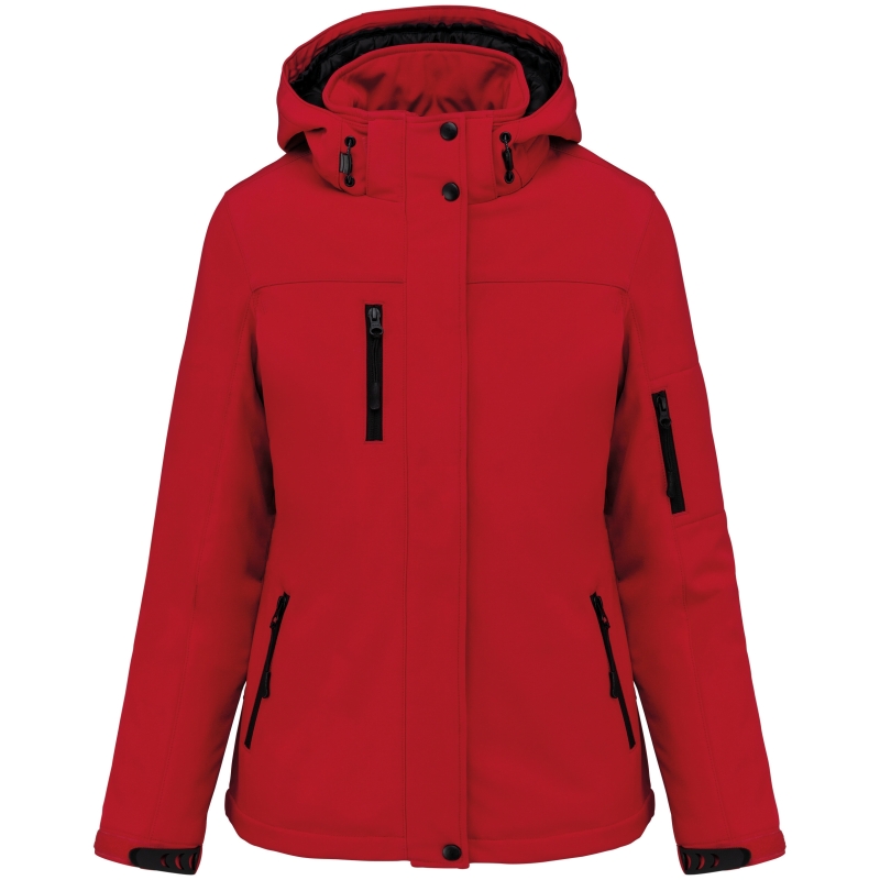 Parka softshell doublée capuche femme