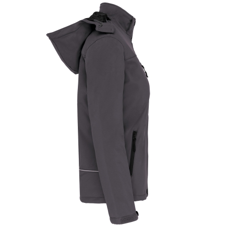 Parka softshell doublée capuche femme