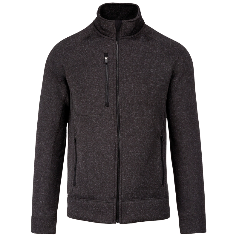 Veste zippée chinée homme