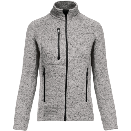 Veste zippée chinée femme