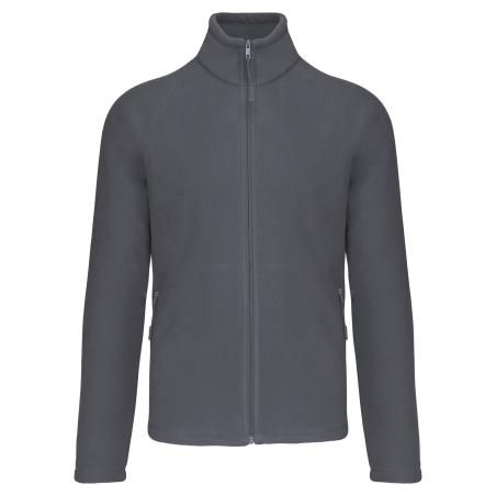 Veste micropolaire zippée manches raglan homme