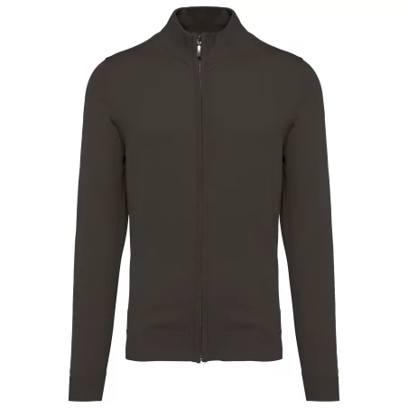 Cardigan zippé homme