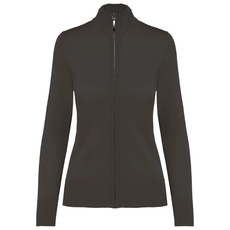 Cardigan zippé femme