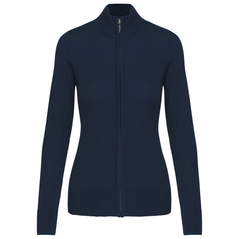 Cardigan zippé femme