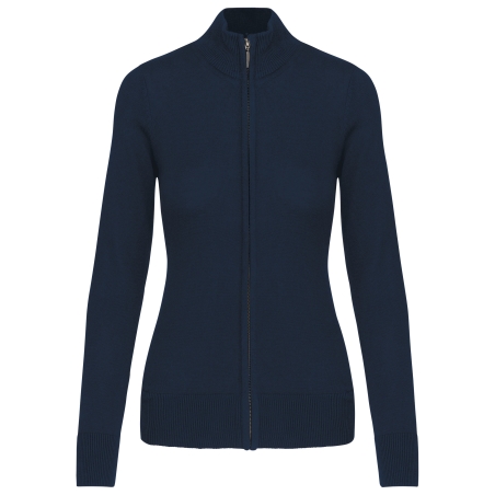 Cardigan zippé femme