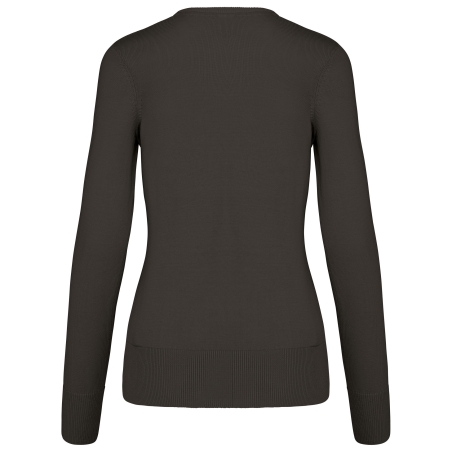 Pull col V femme