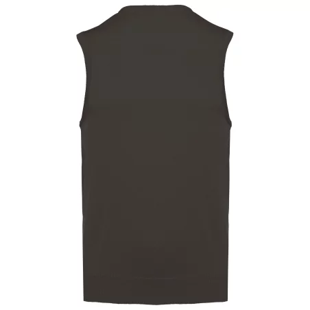 Pull col V sans manches