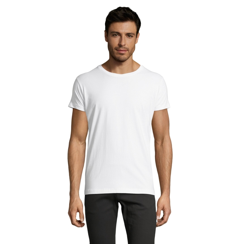 TEE-SHIRT HOMME COL ROND AJUSTÉ