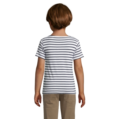 TEE-SHIRT ENFANT COL ROND RAYÉ