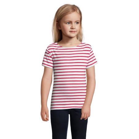 TEE-SHIRT ENFANT COL ROND RAYÉ