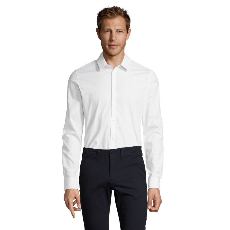 CHEMISE HOMME STRETCH MANCHES LONGUES