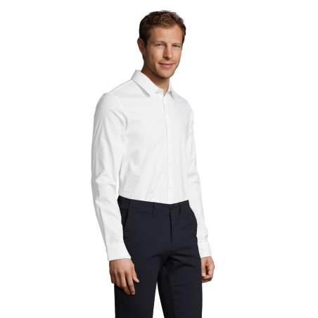 CHEMISE HOMME STRETCH MANCHES LONGUES