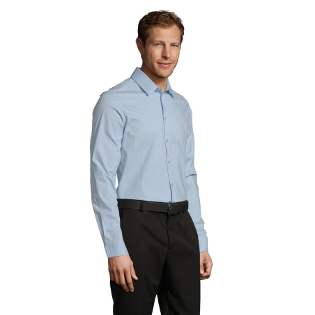 CHEMISE HOMME STRETCH MANCHES LONGUES