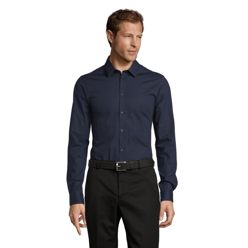 CHEMISE HOMME STRETCH MANCHES LONGUES