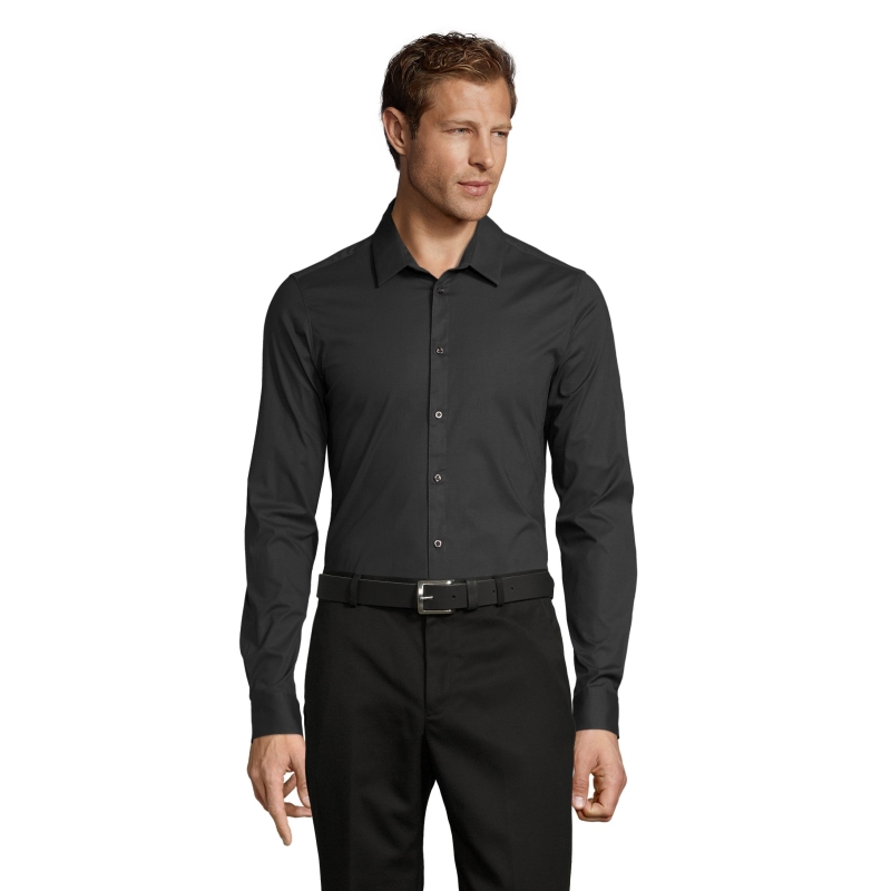 CHEMISE HOMME STRETCH MANCHES LONGUES