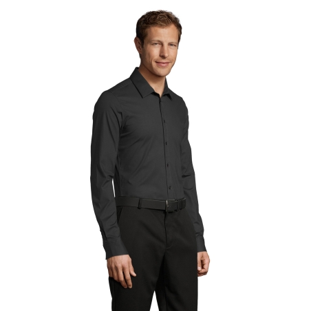 CHEMISE HOMME STRETCH MANCHES LONGUES