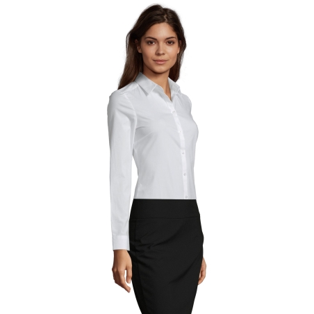 CHEMISE FEMME STRETCH MANCHES LONGUES